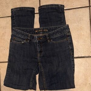 Michael Kors Women's Deep Indigo Straight Leg Jeans